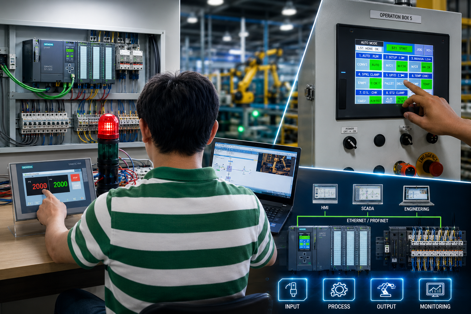 PLC and HMI programming